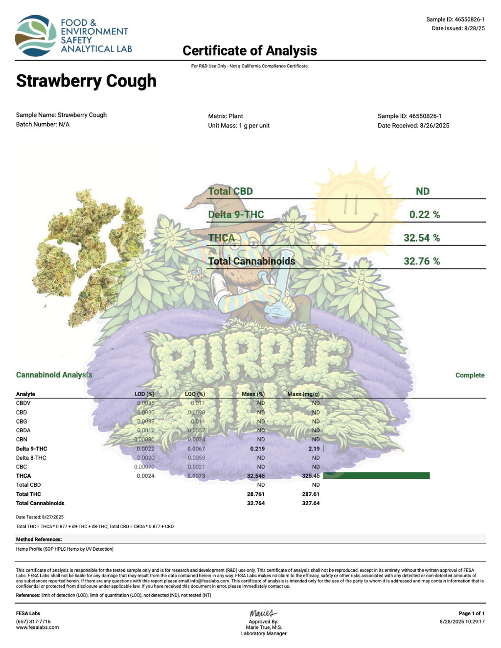 Magic Buds Snowcaps - Strawberry Cough - Sativa Hybrid